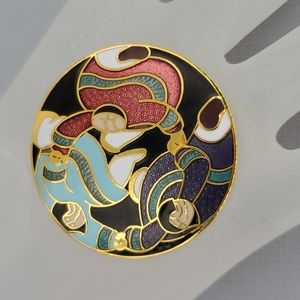 Barbara Lavallee Dancing Eskimos Brooch